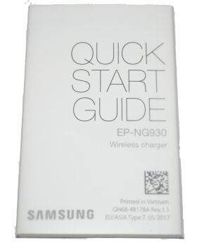 SAMSUNG Galaxy S10 Wireless Charger Quick Start Guide GH68-48178A