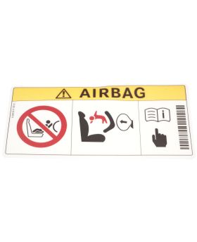 Mercedes Child Seat Airbag Warning Label Sticker Decal A0008175901 New Genuine