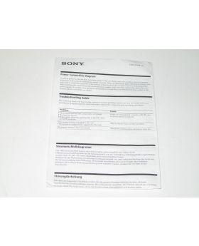 SONY CD Player Power Connection Diagram 3-856-023-41 Used Genuine