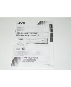 JVC CD Player Instruction Manual Guide GET0118-001A Used Genuine