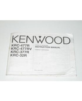 Kenwood Radio Cassette Instruction Manual B64-1326-00 Used Genuine