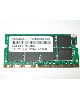 IBM Memory RAM Module 256MB PC100 CL-2 10K0031 Used Genuine