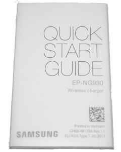 SAMSUNG Galaxy S10 Wireless Charger Quick Start Guide GH68-48178A New Genuine