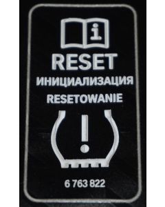 BMW Tyre Pressure Reset Warning Label Decal Sticker 71246763822 New Genuine