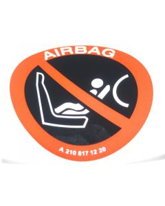 Mercedes Airbag Baby Child Seat Warning Sticker Label A2108171220 New Genuine