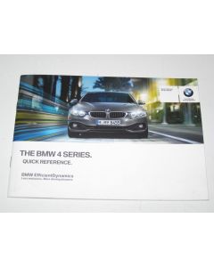 BMW F32 Quick Reference Owner's Manual Handbook 2911574 01402911574 New Genuine