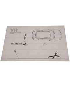 MINI R50 R53 Roof Bar Installation Template Front Right 01290140889 New Genuine