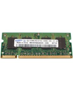 SAMSUNG 512MB 2Rx16 PC2-5300S-555-12-A3 DDR2 RAM 200 PIN SO DIMM Used Genuine