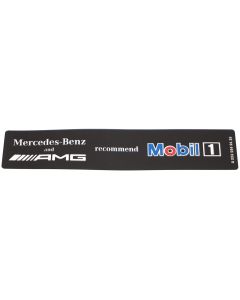 Mercedes AMG Recommend Mobil 1 Oil Label Sticker Decal A0045849438 New Genuine