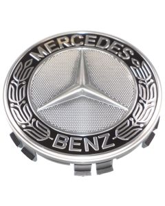 Mercedes Star Logo Wheel Hub Cap Centre Badge Black A1714000125 New Genuine