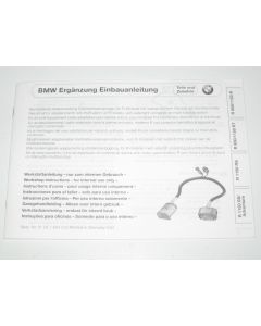BMW Bike R21 R28 R22 Alarm Installation Manual 7684530 New Genuine