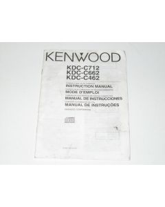 Kenwood CD Changer Operating Instructions B64-1381-00 Used Genuine