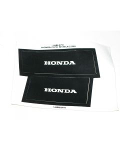 HONDA Civic RH Label Decal Emblem Badge Oracal LABL0791 New Genuine