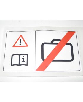 BMW E93 Boot Trunk Luggage Warning Label Sticker 4195470 51474195470 New Genuine