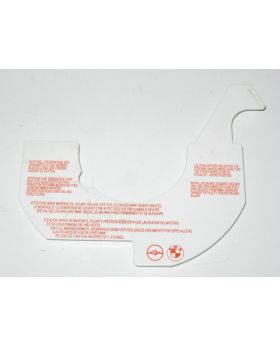 BMW E34 E31 E39 Sports Steering Wheel 2 Warning Sign 6011500 Used Genuine