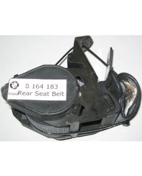 BMW E34 E32 Rear Seat Safety Belt Silver-Grey 8164183 Used Genuine