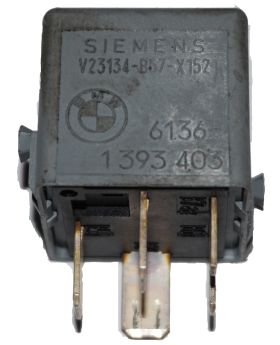 BMW E36 ABS Pump Motor Relay Mouse Grey 61361393403 V23134-B57-X152 Used Genuine