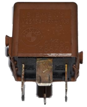 BMW E34 E32 Clay Brown Relay 61311388729 SIEMENS V23134-K59-X108 Used Genuine
