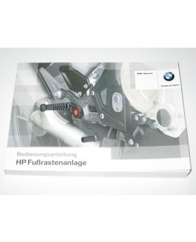 BMW Motorrad HP Footrest Rearsets Instruction Manual 77018546513 New Genuine