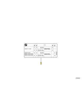 BMW E92 318i LCI Tyre Pressure Chart Table Label Sticker 71246851629 New Genuine