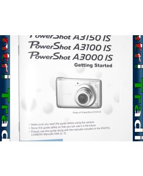 Canon PowerShot A3150 A3100 A3000 IS Guide CEL-SP2VA210 Used Genuine