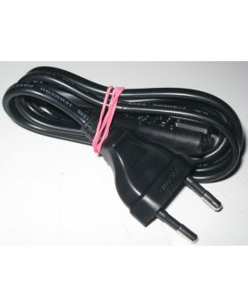 Euro 2 Pin To Figure of 8 2 Pin Plug Cable Lead 1 Metre