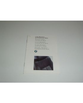 BMW 1994 Montana Leather Seat Booklet Leaflet 8150934 Used Genuine
