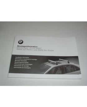 BMW E46 E39 Roof Rack Instruction Manual Book 0137514 New Genuine