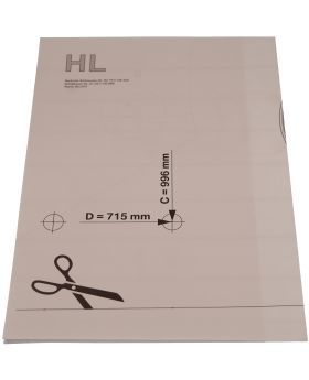 MINI R50 R53 Roof Bar Installation Template Rear Left 01290140889 New Genuine