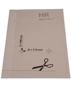 MINI R50 R53 Roof Bar Installation Template Rear Right 01290140889 New Genuine