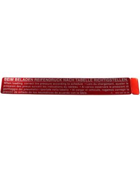 Mercedes Tyre Pressure Loading Warning Label Sticker A0005845039 New Genuine