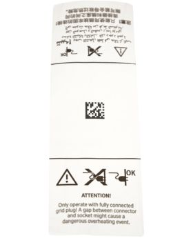 BMW Electric Hybrid Recharging Cable Plug Warning Label 61448490428 New Genuine