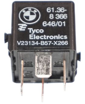 BMW Black Auto 12V Relay SIEMENS-Tyco V23134-B57-X266 61368366646 New Genuine