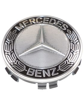 Mercedes Star Logo Wheel Hub Cap Centre Badge Black A1714000125 New Genuine