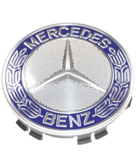 Mercedes Star Logo Wheel Hub Cap Centre Badge Blue A1714000125 New Genuine