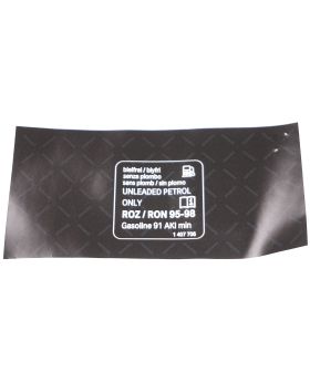 BMW Unleaded Petrol 95-98 RON Fuel Warning Sign Label 71221407706 New Genuine