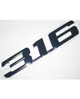 BMW E36 "316" Trunk Boot Lid Model Badge Emblem Plaque 51141977249 New Genuine
