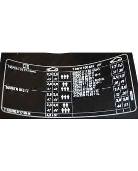 BMW F20 F21 116 Tyre Pressure Table Chart Label Sticker 71246873230 New Genuine
