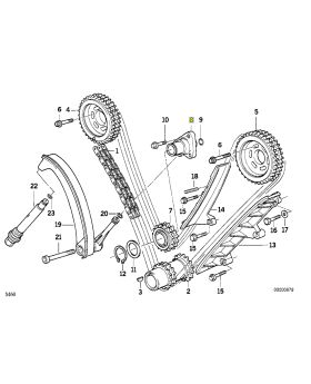 BMW M60 V8 Engine Timing Chain Guide Pulley Bearing 11311736325 New Genuine