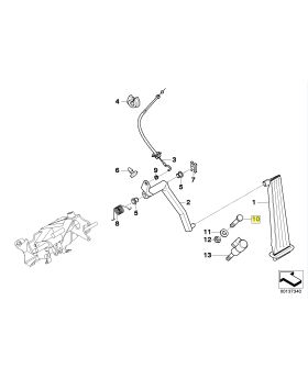 BMW E46 E39 E38 Z3 E36 Throttle Gas Pedal Stop 6750459 35416750459 Used Genuine