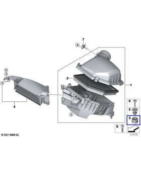 BMW Air Intake Cleaner Filter Housing Rubber Mount Bush 13715A23215 New Genuine