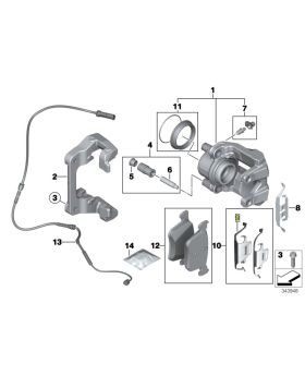 BMW Branded Front Brake Caliper Anti-Rattle Spring Clip 34116860081 New Genuine