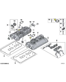 BMW Camshaft Position Sensor Sender Seal O-Ring Gasket 13628658854 New Genuine