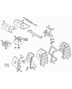 Mercedes A1248200182 New Genuine