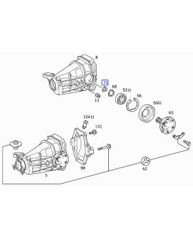 Mercedes Differential Side Shaft Snap Ring Circlip 1.70 A2019940334 New Genuine