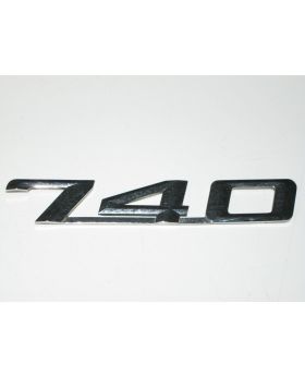 BMW E32 E38 "740" Boot Trunk Lid Model Badge 8139836 Used Genuine