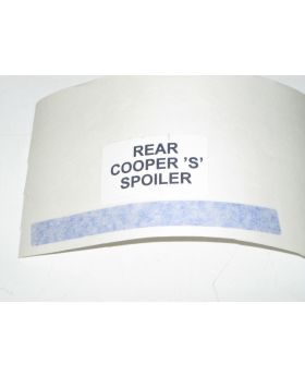 MINI Rear Spoiler Body Decal Trim Blue Race 0000104 New Genuine