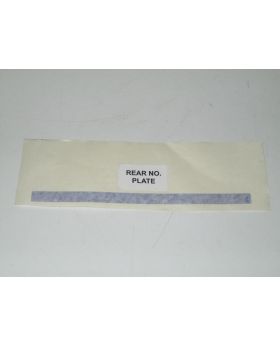 MINI R. Reg Plate Body Decal Trim Blue Race 0000104 New Genuine