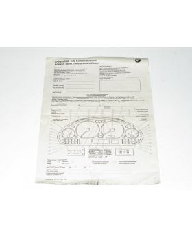 BMW E46 Instrument Cluster Panel Test Sheet 0004458 01390004458 New Genuine