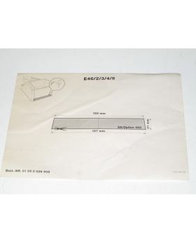BMW E46 Centre Console Option SA493 Template 0026908 01290026908 Other Genuine